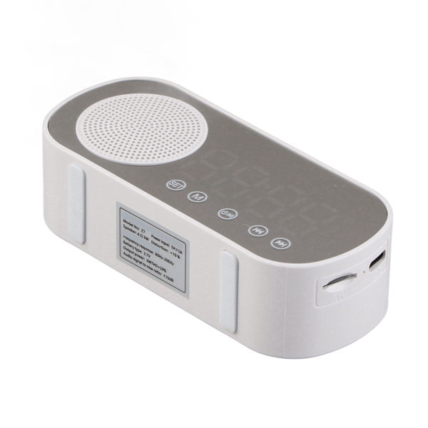 Digitaalinen herätyskello HIFI FM-radio Latautuva Bluetooth 5.0 kaiutin Peilikello lukemiseen ja matkustamiseen