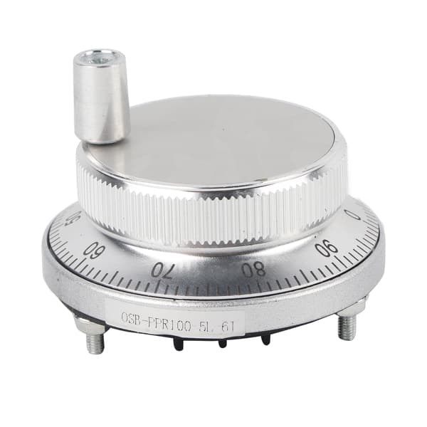 5V 60MM Hand Wheel Puls Encoder Mill Router Manuell kontroll Kompatibel med CNC-system (Vit)