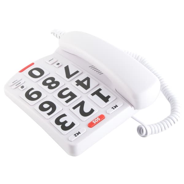 【NX】Fasttelefon for eldre med store knapper, kablet telefon for eldre og hørselshemmede