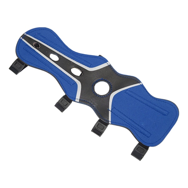 Bueskyttearmskydd forlengelse 600D nylon stoff bueskyttearmskydd med justerbare skulderstropper for Recurve Archery Blå