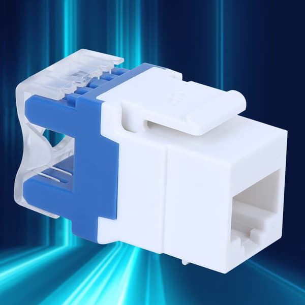 3 stk RJ45-180° modul Kompatibel med Keystone Jack CAT5E UTP Networks Information Connector Socket Adapter