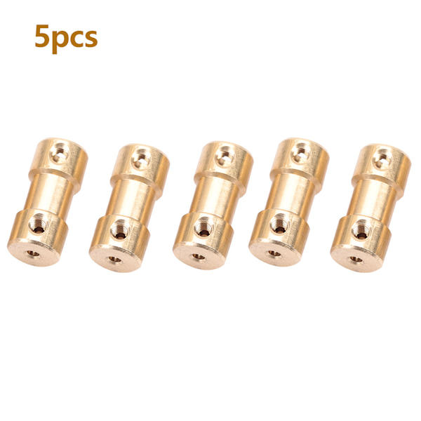 5 stk Motoraksle Koblingsmuffe Koblingshylse Overføringskobling Adapter (3,0-6,0 mm)