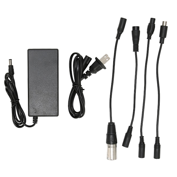 42V 2A Batterilader DC5,5x2,5 Hurtig Opladning Universal Strømadapter til 36V Lithium Batteri 100‑240V US-stik