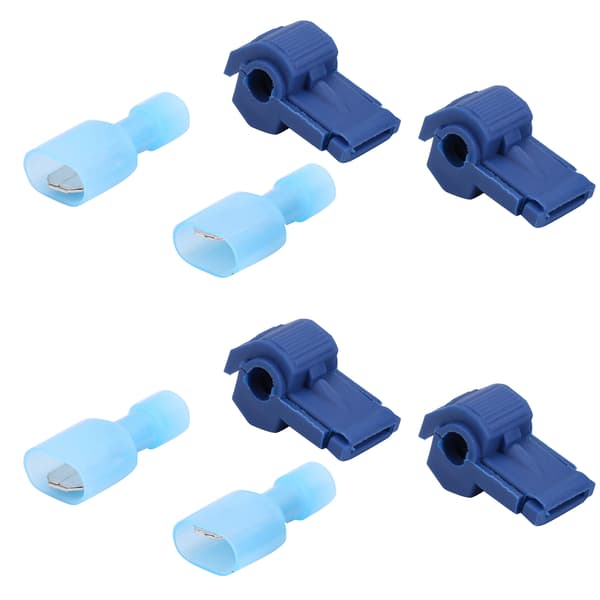 【NX】120 par TTap Quick Splice Wire Elektriske terminaler Stik Sortimentssæt (blå)