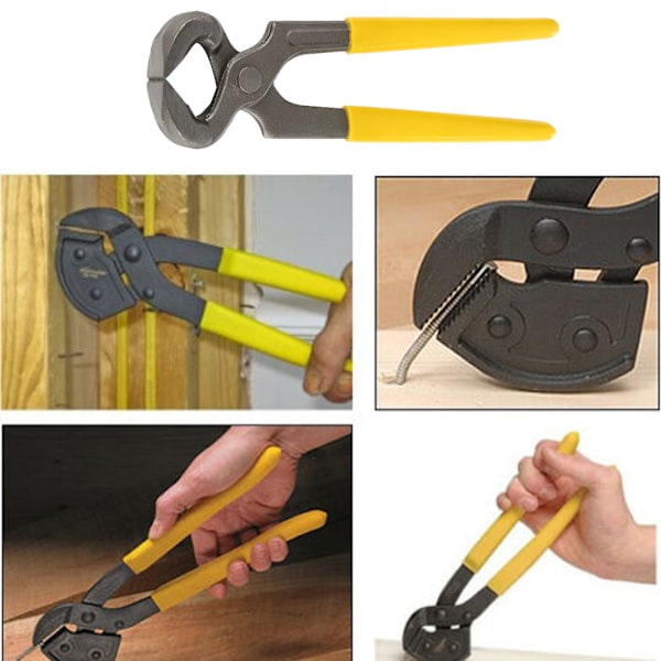 1 st kolstål spikextraktor Fästelement Remover Tång Träbearbetningsverktyg (7 tum)