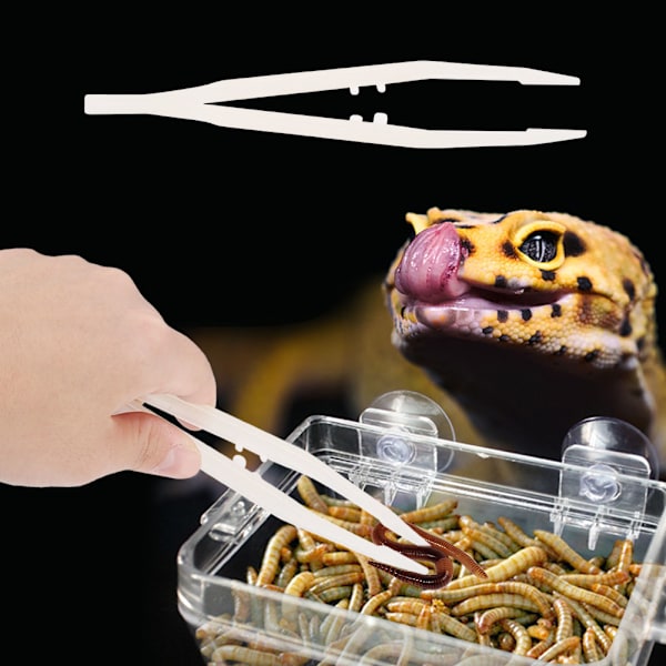 Amfibier Reptiler Matare Pincett Mask Sköldpadda Lizard Crawler Matningsverktyg