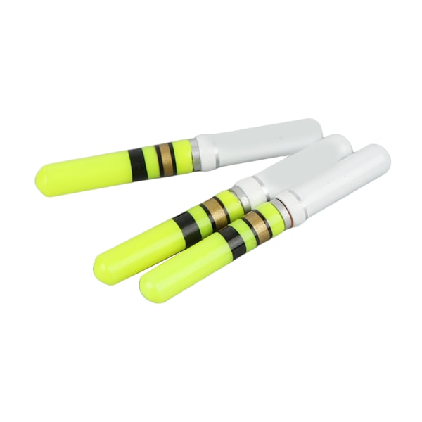 3st Cylindriskt Nattfiske LED Float Lysande Glödande Float Svans LED Light Stick Verktyg Grön