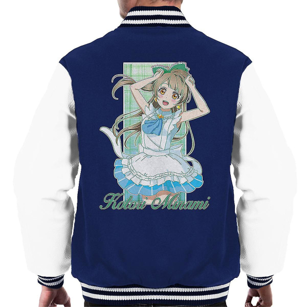 Kotori Minami Love Live School Idol Project Music Herrjacka vindtät kläder Navy White X-Large