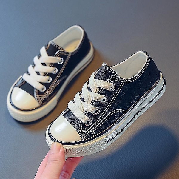 Børnemode Hvide Canvas Sneakers - Forår/Efterår Drenge Casual Skolesko
