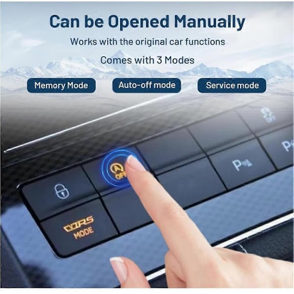 【NX】Kompatibel med Skoda Octavia Automatisk Stopp Start System Avstengningsenhet med Vippebryter Kontrollsensor Plugkabel Tre Moduser Black