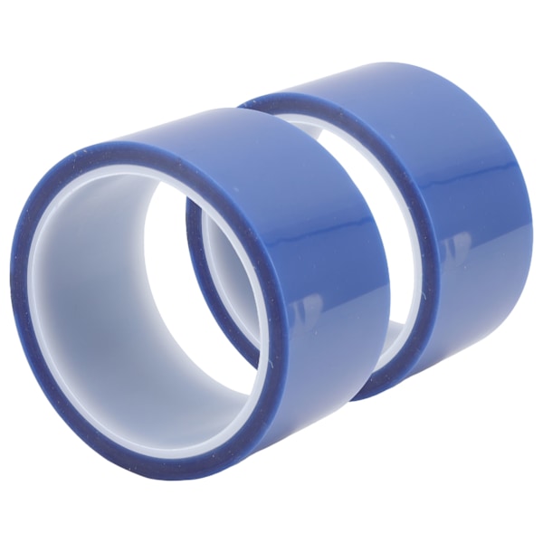 2 ruller varmebestandig tape 50 mm 108 fod dobbeltsidet 220 ℃ temperaturbestandig isoleringstape til lodning blå