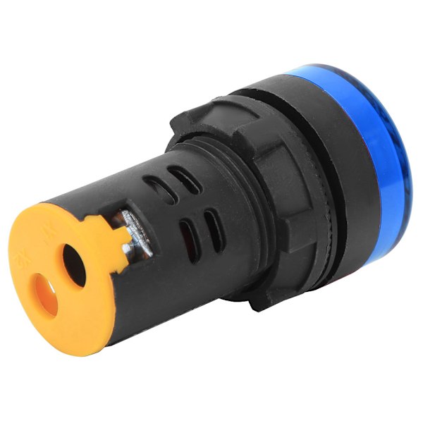 10st BERM LED Strömindikatorlampa PC Flamskyddsskal 22mm Diameter 220V AD16-22D/S Blå
