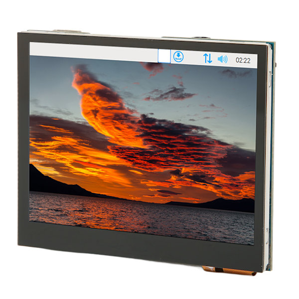 3,5 tommers kapacitiv touchskærm USB Type C I2C 5 Point Touch 640x480 IPS-skærm Touchscreen LCD-skærm til RPi