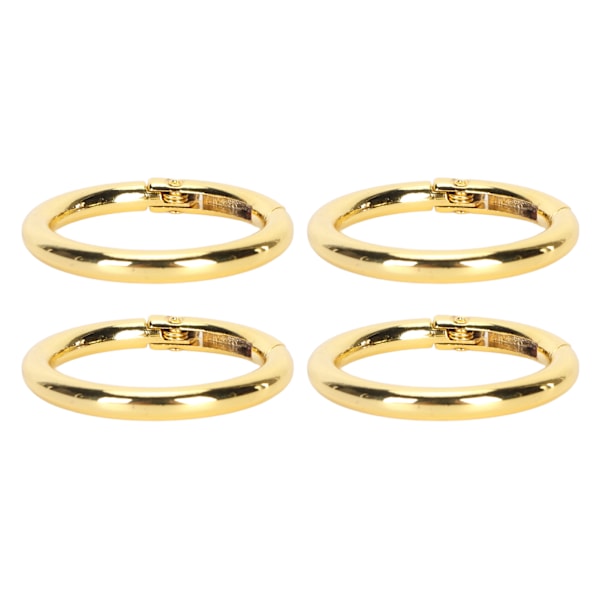 20st vår O-ringar 1,61 tum Diameter 0,2 tum Tjock Stark Koppar Kompakta fjäderspännen för Nyckelring Halsband Smycken DIY Guld Färg