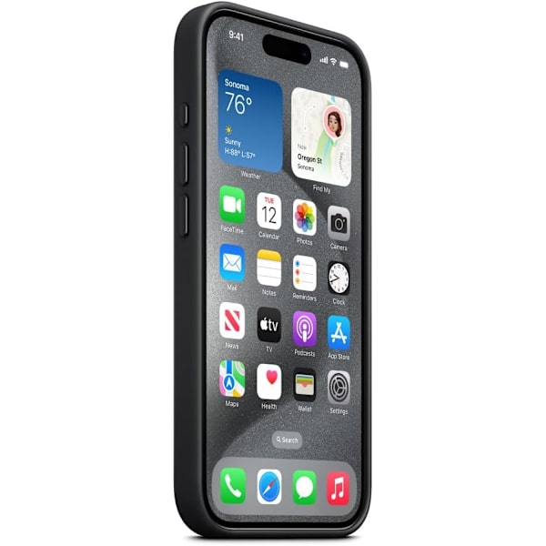【NX】iPhone 15 Pro Max Silicone MagSafe Compatible Case Black