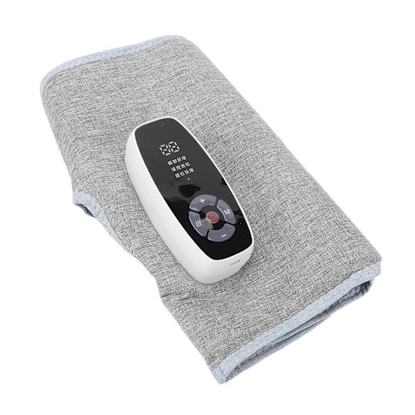 Luftkalvkompressionsmassör Uppvärmning Knådning Automatisk justerbar 3 växlar Vibration Vadmassager Grå