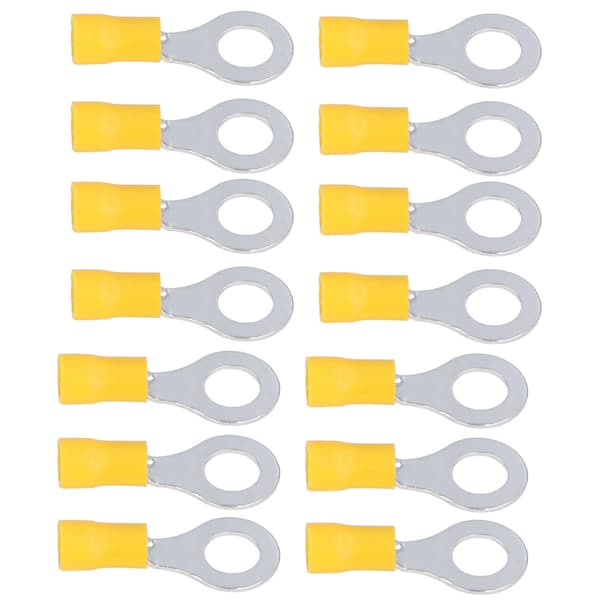 100 st Isolerade ringkabelskor Elektriska trådkontakter Koppar AWG12-10 RV5.5-8