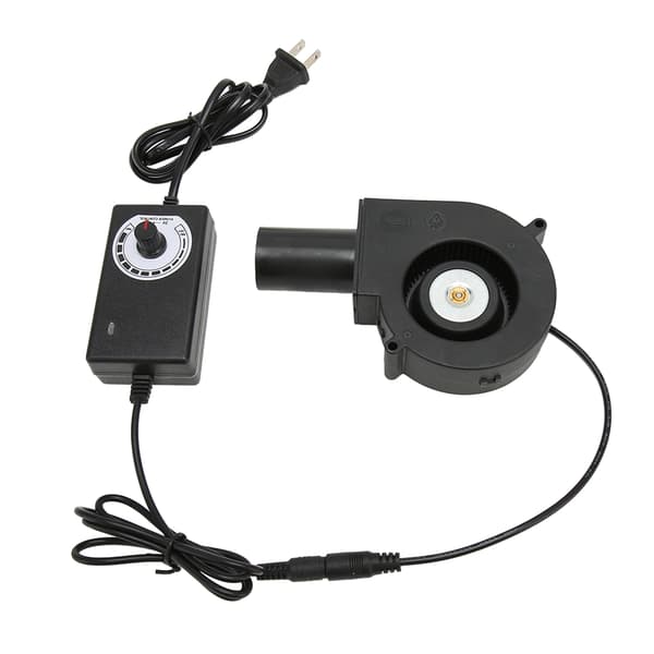 97x97 mm Mini blåsevifte DC 12V blåsevifte med hastighetskontroll Kompatibel med mottaker DVR Kompatibel med Xbox Modem Kjøling US Plug 100‑240V