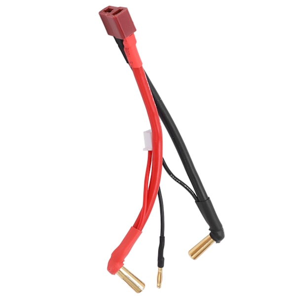 RC-auto T-liitin naaras 90° 4MM bana-liitin uros -kaapeli 2 mm päällä RC-liitäntäjohto 2S 7,4V litiumakulle