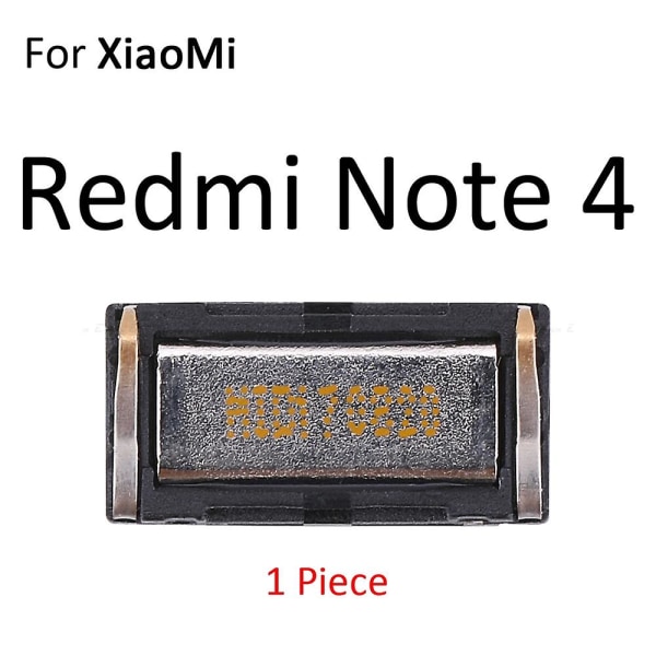 Öronsnäcka Ear Sound Top Högtalarmottagare för Xiaomi Redmi 4 Pro 3 3x 3s S2 Note 7 6 5 2 3 Pro 4 4x 6a 5a For Redmi Note 4