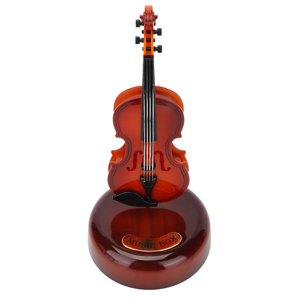 Gitarr Musikkasse Ornament Klassisk Instrument Dekor med Stativ for Hjem Vin Skap Dekorasjon Gave