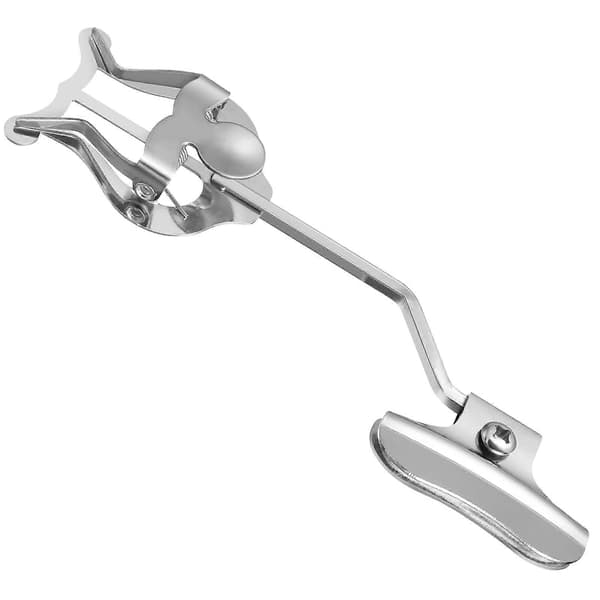 Nodeklemme til trombone, trompet, lyre, nodeklemme, holder til noder (sølv) 18.50X5.00X1.00CM Silver