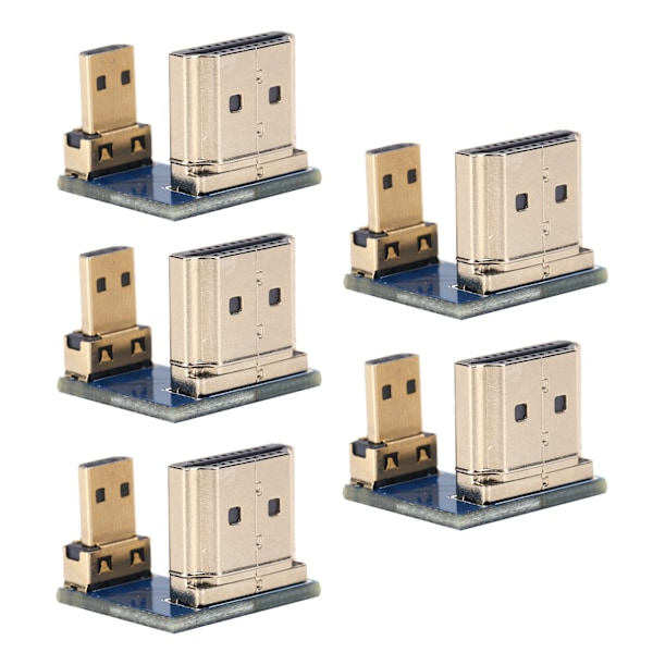 5st Micro för HDMI till High Definition Multimedia Interface Konverter Adapter Kontakt Passar Raspberry Pi 4B