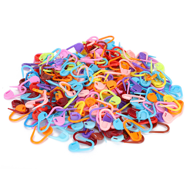 600 st Stickning Låsstygnsmarkörer Virkade färgade Counter Anti-Solution Plast liten nål