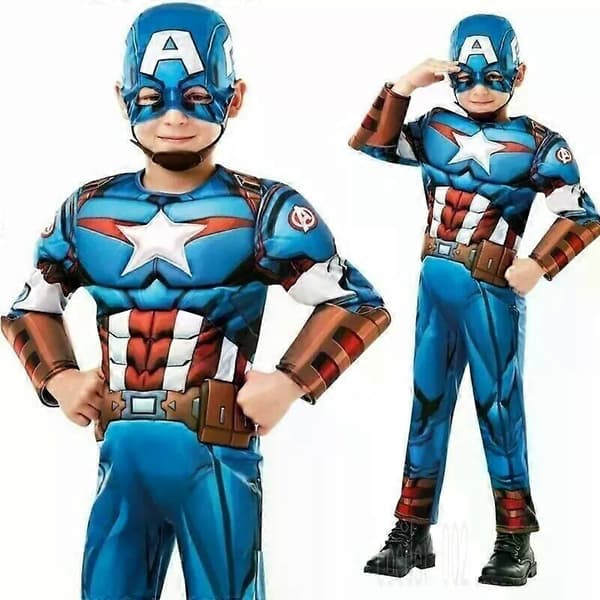 Captain America-kostyme Marvel Avengers superheltedrakt L