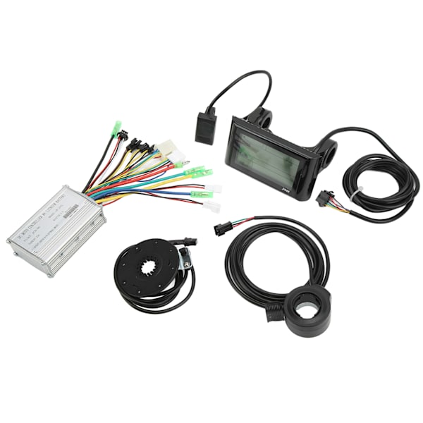 36V 48V børsteløs motorkontrol S900 LCD-skærm 130X tommelgas 8C Power Assist Sensor Kit til elcykel