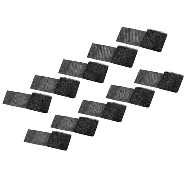 Blondekant DIY Dekorerende Netkant Trim Syning Tøj Patching Tilbehør 10 Yards 60mm Sort‑S5
