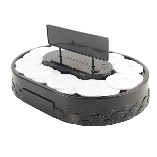 Roterende Sushi-maskin Automatisk Roterende Bord Display Stativ Svingbrikke Skivbord for Sushi Dessert Cupcake Sushi