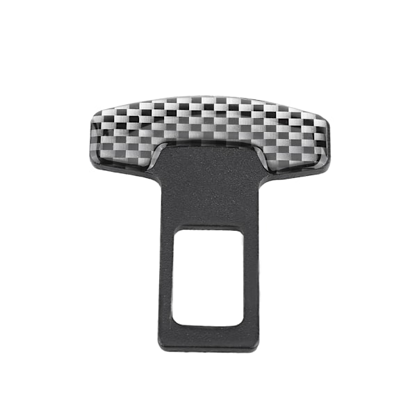 Universal Carbon Fiber Säkerhetsbälte Spänne Insert Larm Stopper Clip Clamp