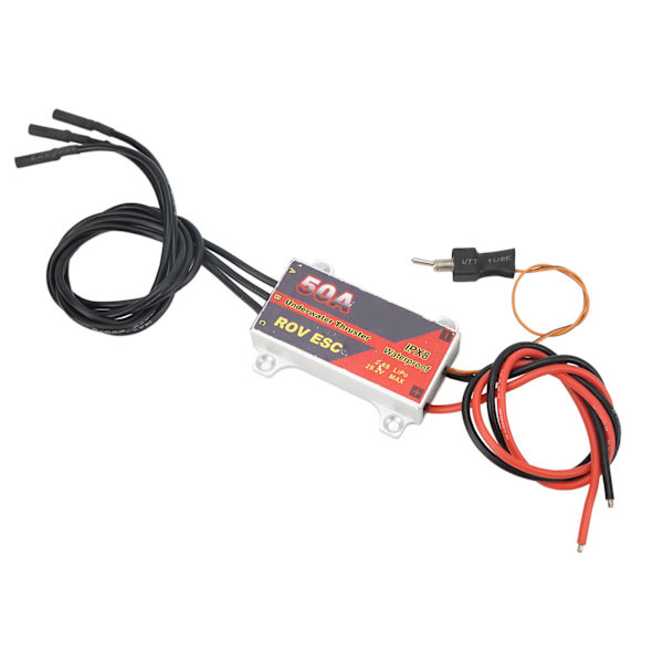 50A RC Borstlös ESC 2‑6S IPX8 Vattentät Elektronisk Hastighetsregulator med Växlare för RC Undervattenpropeller
