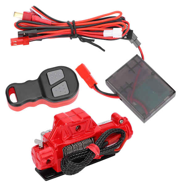 Winch Remote Control Receiver Set RC Car Parts Passar för Axial SCX10 90046 1/10 RC CrawlerRed