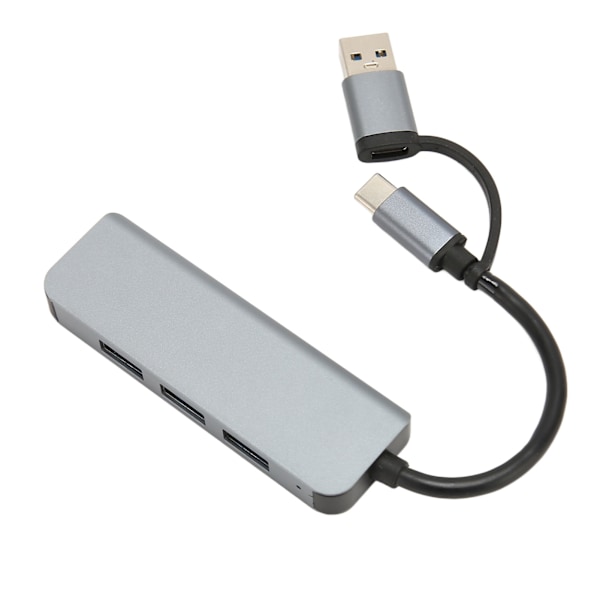 4-in-1 USB3.0 Hub 5Gbps USB-C - USB 3.0 Hub USB-jakaja USB-hubin jatkojohto USB3.0-sovitin Windowsille, Linuxille ja Chrome OS:lle