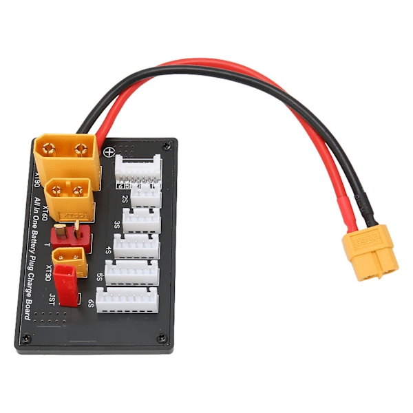 Lipo Batteri Parallel Opladningskort Fem i En XT30 XT60 XT90 JST T Stik Multi Opladningsplade til Imax B6 B6AC IDST Q6 Lite