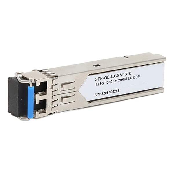 1.25G SFP Transceiver 1310nm Dubbel Fiber Singlemode 20KM Överföringsavstånd Stöd DDM för Internetkort Router