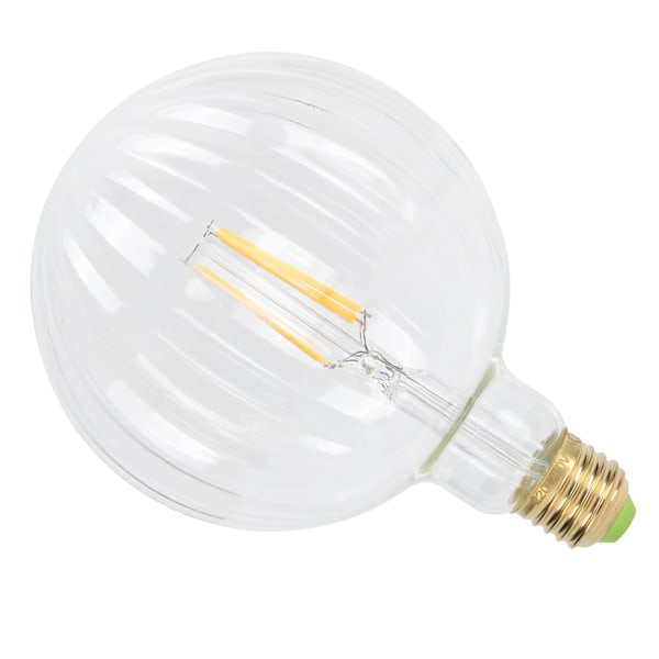 4W G125 Antik Glødepære E27 Vandmelonform LED-Glødepære Hjemindretning 220V Varmt Lys (Transparent)