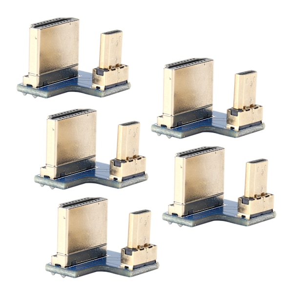 5 stk. Micro for HDMI til High Definition Multimedia Interface Konverter Adapter Kobling Passer for Raspberry Pi 4B