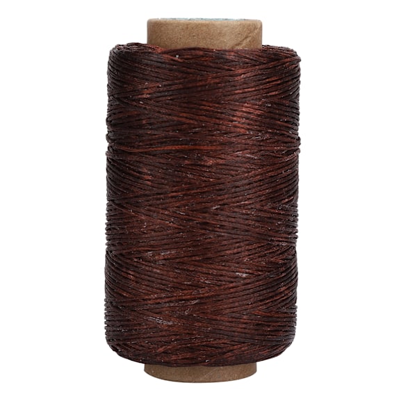 150D 820,2 ft vaxad tråd Handgjord platt sömnadssöm Tillbehör för gör-det-själv-läder CraftDark Coffee