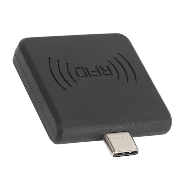 Radio Frequency Identification Card Reader 13,56Mhz Typ C IC-kortläsare Kontaktlös mobiltelefonkortläsare för Windows Black
