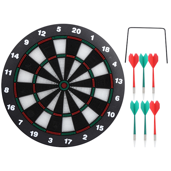 16,5 tuuman turvallinen darttitaulu 6 darttisetin kanssa, uudelleenkäytettävä vapaa-ajan viihteeseen, baaripeleihin