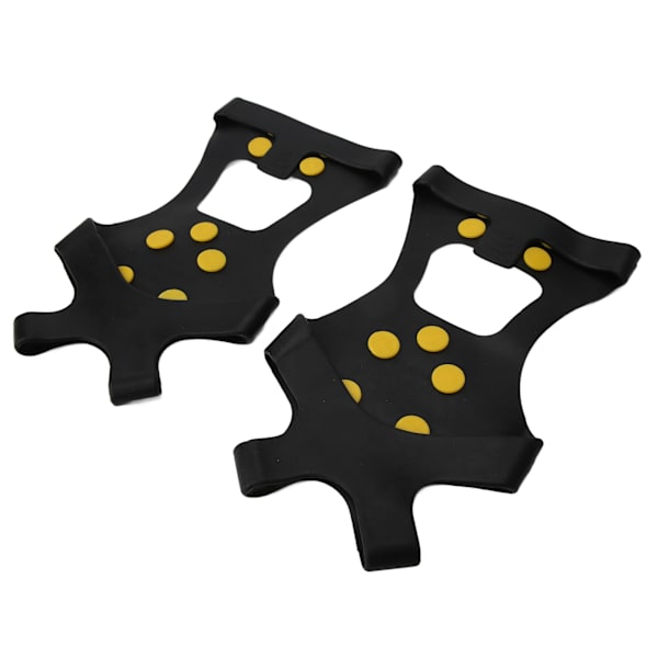 2 stk. 10 Tands Isbrodder Udendørs Sne Klatring Isbrodder Anti Slip Sko Pigge Isbrodder til Bjergbestigning Vandreture M (36‑41)
