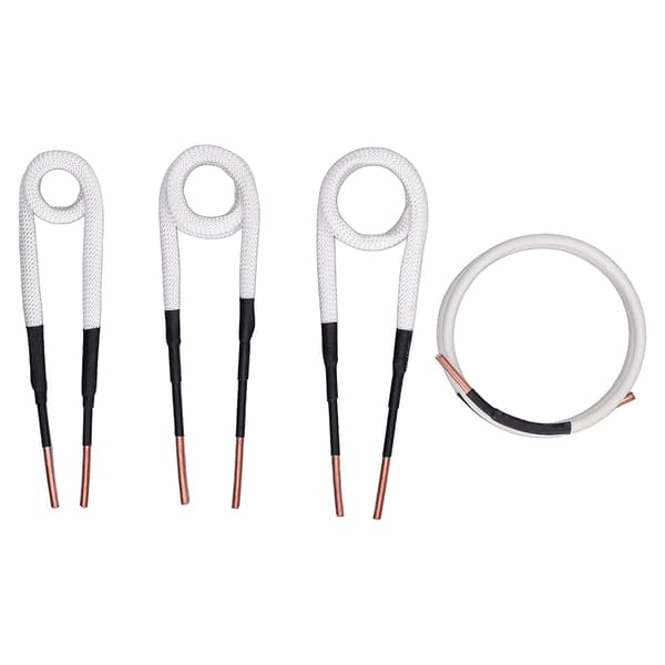 [NX]4 STK Induktionsvarmer Spoler 3.0mm Messing Kerne Elektrisk Opvarmning Induktionsspole Sæt Kompatibel med Fjernelse af Møtrikker og Bolte Solid Solid Normal