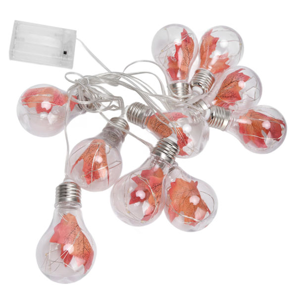 10LED Maple Leaf String Light 4m Halloween Bulb String Lamp for Festival Home Courtyard Decoration