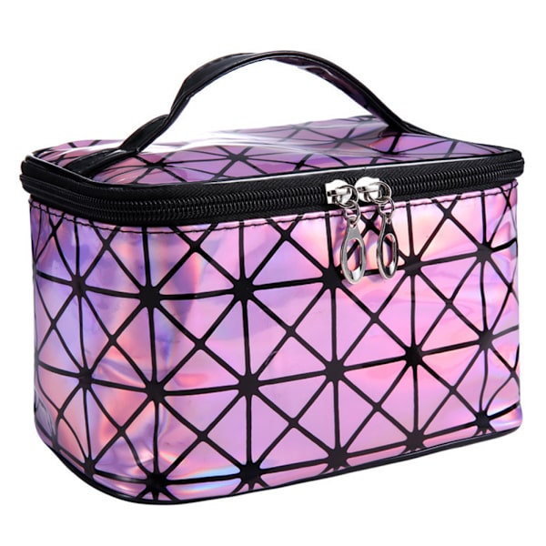 3D Holografisk Kosmetik Taske Vandtæt PU-Læder Håndtaske Toilettaske Makeup Opbevaringspose Box Organizer Håndtaske til Rejser