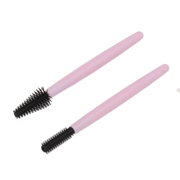 2st Ögonfransborste Silikon Ögonbryn Elastiska Bärbara Återanvändbara Mascara Stavar för Makeup Lila