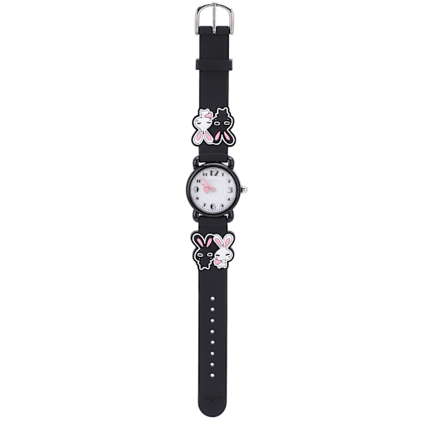 Quartz Watch Rabbit Cartoon 3ATM vattentät silikonrem Lovely for Children Student
