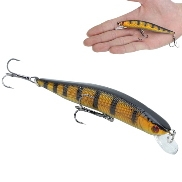 5 kpl muovinen simulointi Minnow Long Shot -viehe diskanttikoukulla kalastusvälineet10#